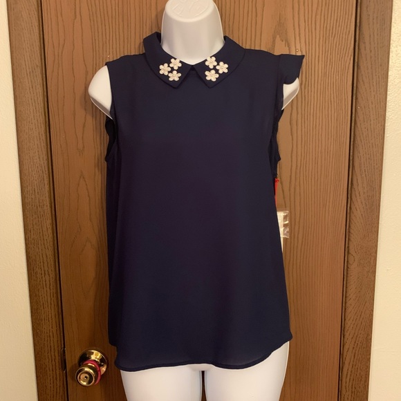 NWT 🔥 Elle collard shell sleeveless top - Picture 2 of 6